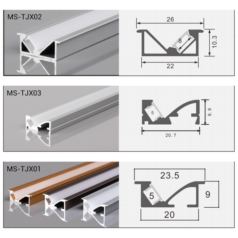 Recessed LED Light Diffuser For 7mm Narrow LED Strip Recessed LED Light Diffuser For 7mm Narrow LED Strip